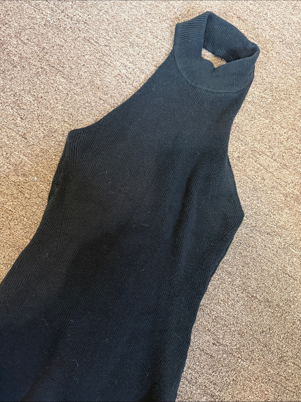 Abercrombie Halter Black Knit Bodysuit